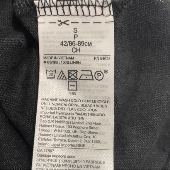 Banana Republic Black Linen Tank Top size S - Picture 6 of 9